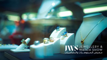 Jewellery collection display in an event 