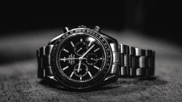 Black luxury watch