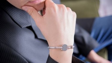 Man wearing bracelet