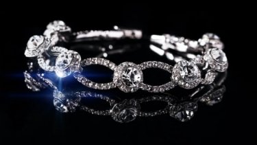 Shiny diamond jewellery