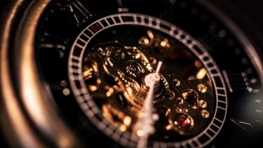Luxury watch up close