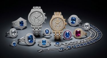 Set of luxury watches and jewelleries